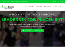 Tablet Screenshot of 1stchoicepersonnel.net